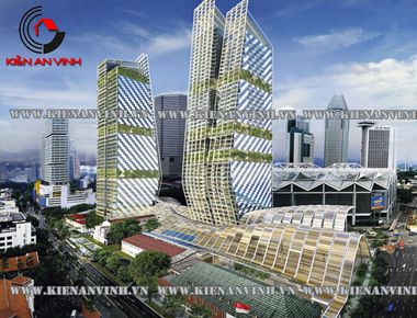 Mẫu thiết kế khu phức hợp đẹp mang phong cách hiện đại