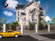 Mẫu thiết kế biệt thự tân cổ điển BT009