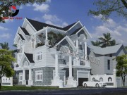 Mẫu thiết kế biệt thự tân cổ điển 2 tầng