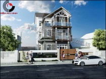 Mẫu thiết kế biệt thự phố 3 tầng tại Bình Dương
