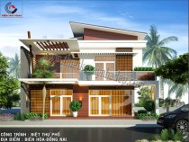 Mẫu thiết kế biệt thự phố đẹp Biên Hòa Đồng Nai