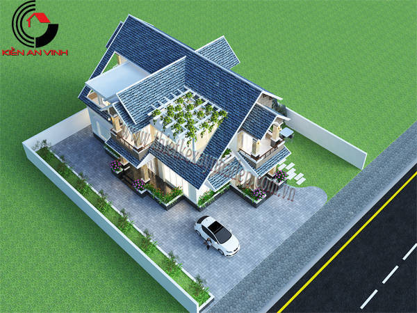 mẫu thiết kế biệt thự 2 tầng tỉnh Tây Ninh