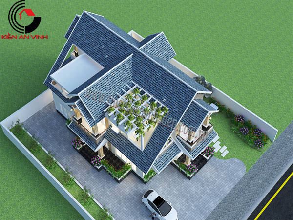 mẫu thiết kế biệt thự 2 tầng tỉnh Tây Ninh