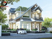 Mẫu thiết kế biệt thự mini 2 tầng tỉnh Tây Ninh
