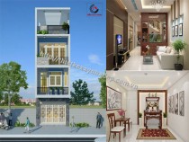 Mẫu thiết kế nhà phố anh Tuấn quận Tân bình