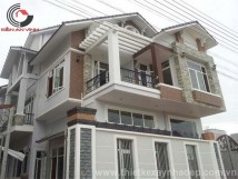 Thi công xây biệt thự anh Hiền