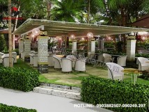 Thiết kế thi công quán cafe sân vườn