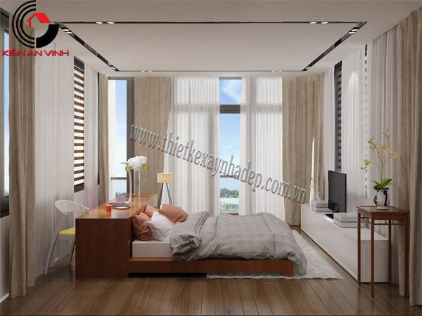thiết kế villa 2 tầng đẹp Kiên Giang phòng ngủ