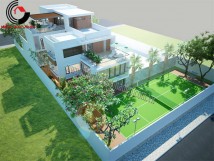 Thiết kế Villa 2 tầng anh Huy tại Kiên Giang