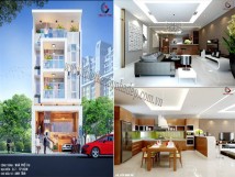 Thiết kế nhà phố mặt tiền 7m anh Tâm quận 7