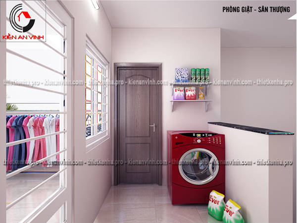 thiết kế nội thất phòng giặt
