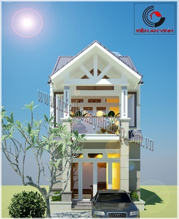 thiết kế nhà phố 1 tầng bình dương