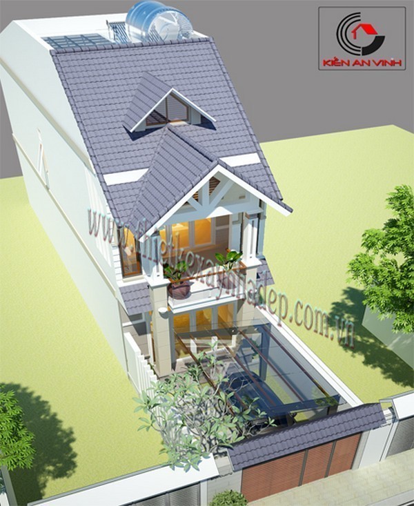 thiết kế nhà phố 1 tầng bình dương