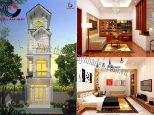 Thiết kế nhà phố 3 tầng quận Tân Bình
