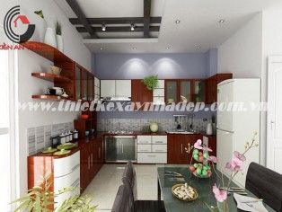 Thiết kế nội thất phòng bếp-ăn