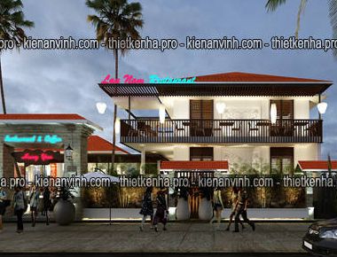 Thiết kế nhà hàng kết hợp cafe tại Hưng…