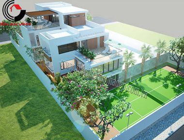 Thiết kế Villa 2 tầng anh Huy tại Kiên Giang
