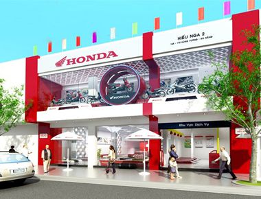 Mẫu thiết kế Showroom Honda đẹp hiện đại tại Đà Nẵng