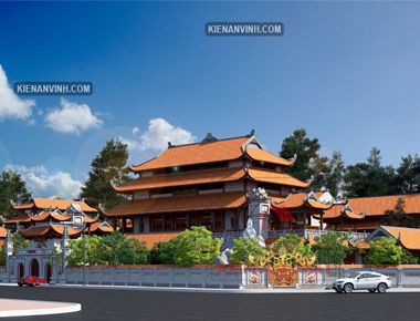 Thiết kế chùa tháp tại Tây Ninh phong cách Á Đông