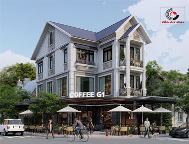 Thiết kế quán cafe G1 kết hợp với nhà ở