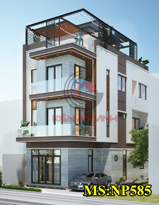 Mẫu nhà 3 tầng 6x15m hiện đại tại Bình Thạnh