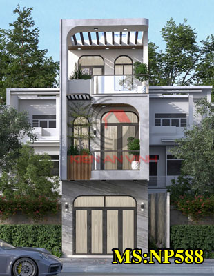Mẫu nhà 3 tầng 4x16m hiện đại bền vững theo thời gian