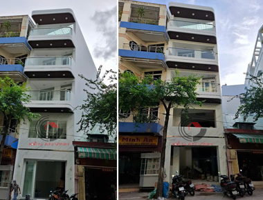 Khâu hoàn thiện thi công nhà 4 tầng hiện đại tại quận 5