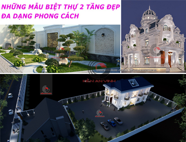 Những mẫu biệt thự 2 tầng đẹp hiện…