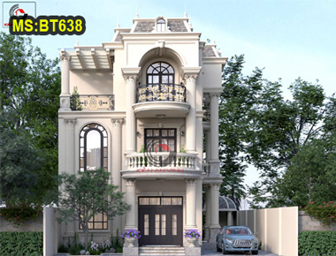 Thiết kế mẫu biệt thự 3 tầng có thang…