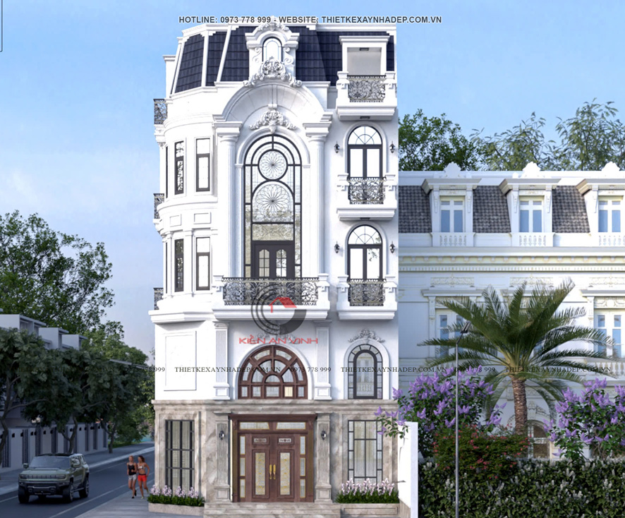 nhà 1 cửa chính 1 cửa phụ