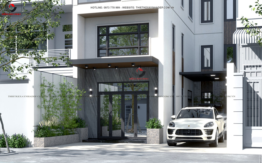 nhà 1 cửa chính 1 cửa phụ