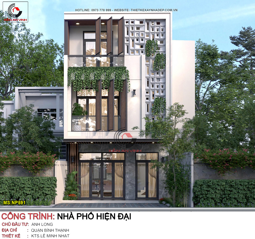 thiết kế nhà 3 tầng hiện đại