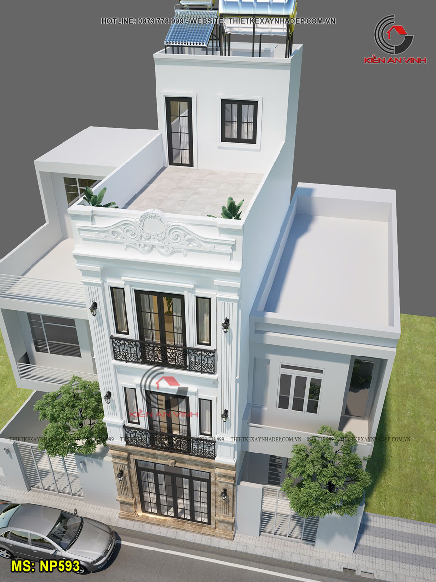 nhà 3 tầng tân cổ điển