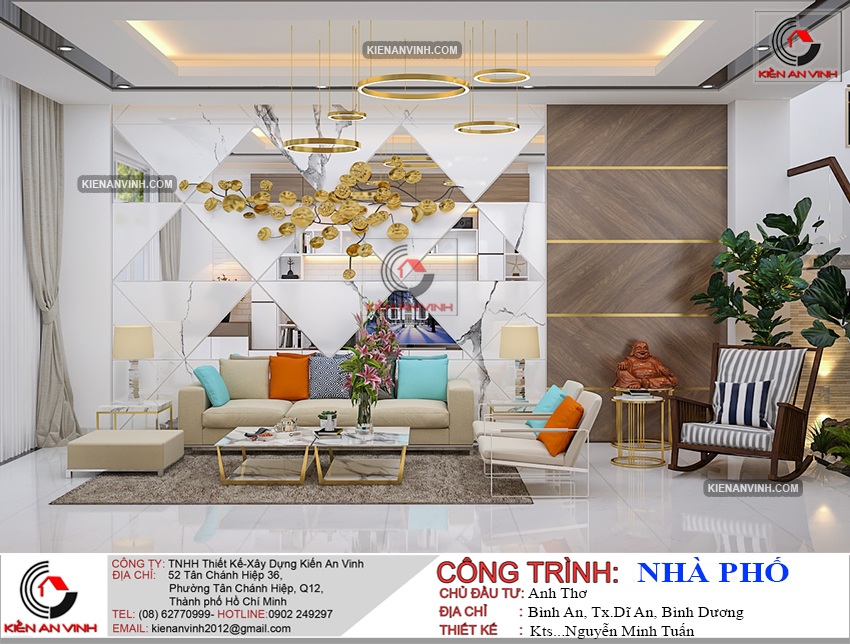 noi that nha pho 2 tang hien dai