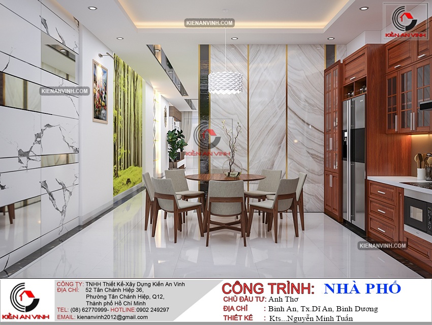 noi that nha pho 2 tang hien dai