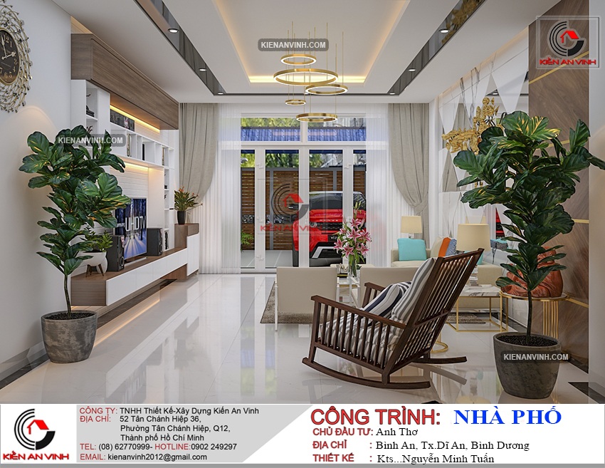 noi that nha pho 2 tang hien dai