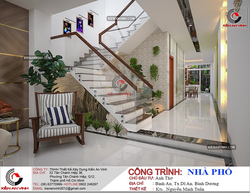noi that nha pho 2 tang hien dai