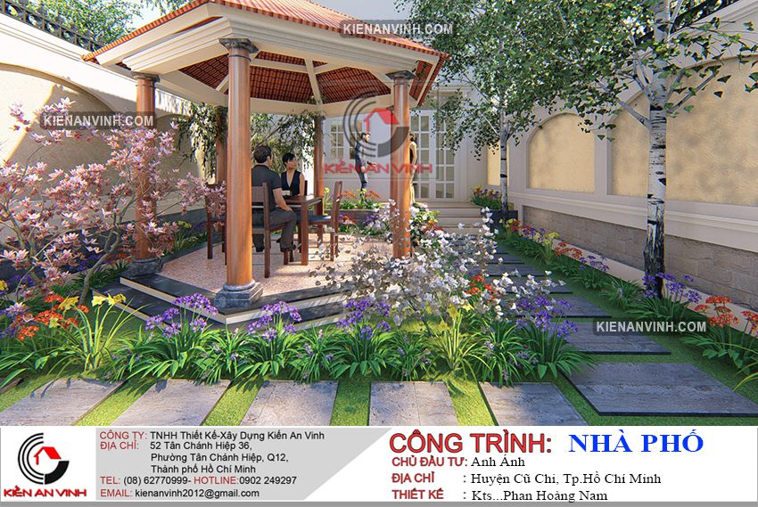 nhà phố 4 tầng tân cổ điển 8